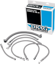 Load image into Gallery viewer, Oil Line Kit - Stainless Steel - Softail DragSpecialties 606001 - Main Product View