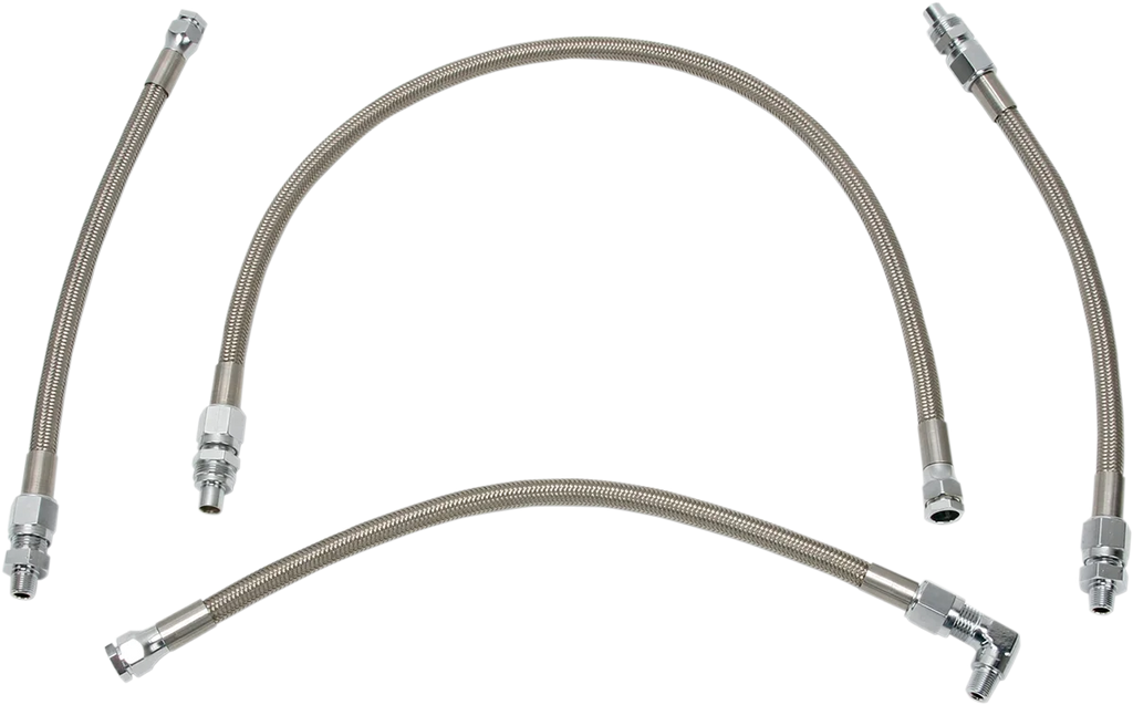 Oil Line Kit - Stainless Steel - Softail DragSpecialties 606002 - Main Product View