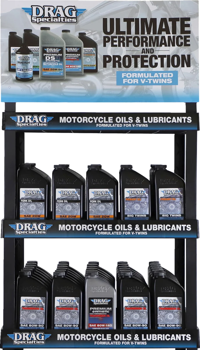 Oil Shelf Display DragSpecialties X80-6025-5 - Back View