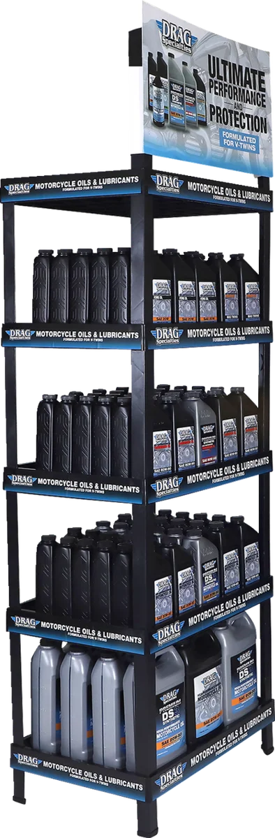 Oil Shelf Display DragSpecialties X80-6025-5 - Installation View