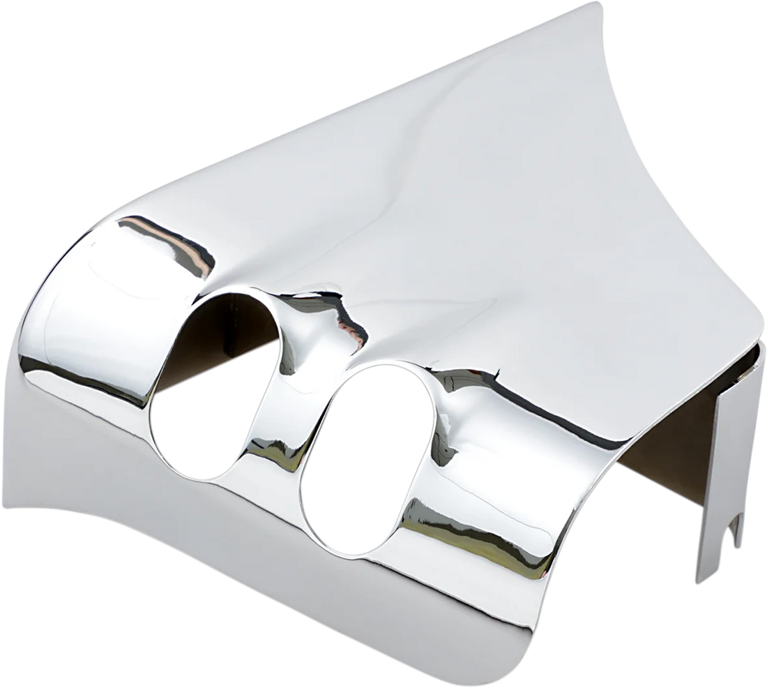 Old-Style Coil Cover - Harley Davidson - Chrome DragSpecialties 33-0053 - Back View