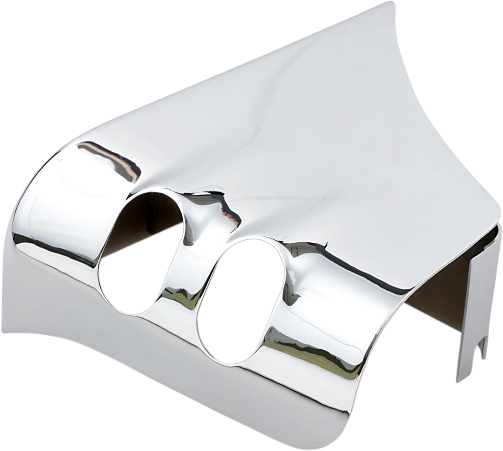Old-Style Coil Cover - Harley Davidson - Chrome DragSpecialties 33-0053 - Back View