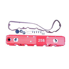 Load image into Gallery viewer, Omix Aluminum Valve Cover Red 258 81-87 CJ &amp; Wrangler