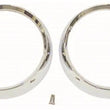 Load image into Gallery viewer, Omix Headlight Bezel Set Chrome 72-86 Jeep CJ Models - Main Product View