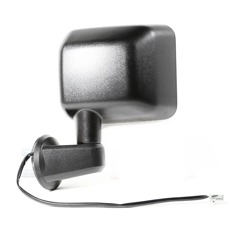 Omix Mirror Power Heated LH Black- 14 Jeep Wrangler - Side View
