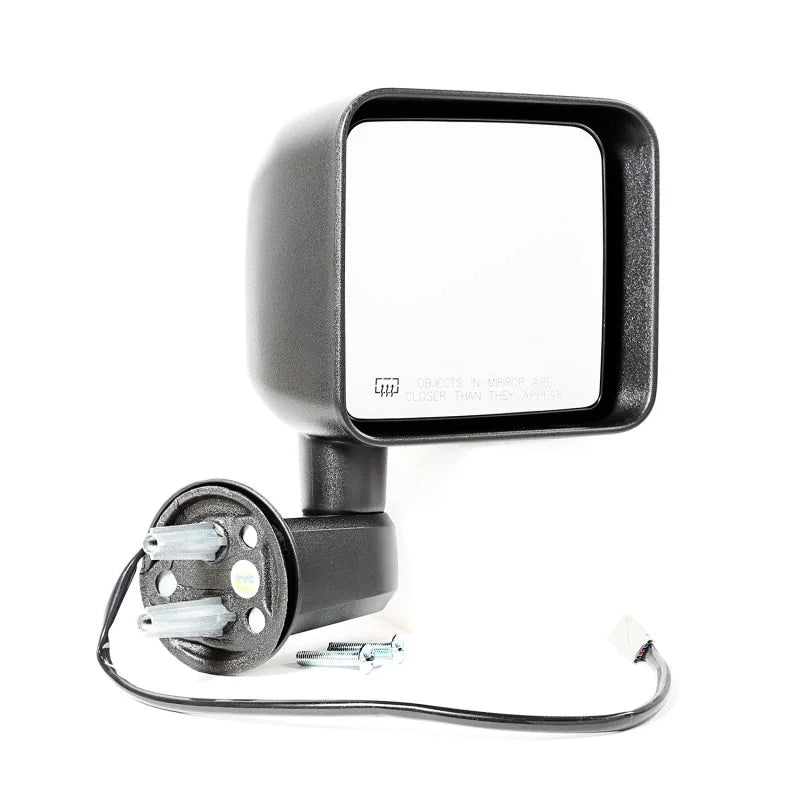 Omix Mirror Power Heated RH Black- 14 Jeep Wrangler - Main Product View