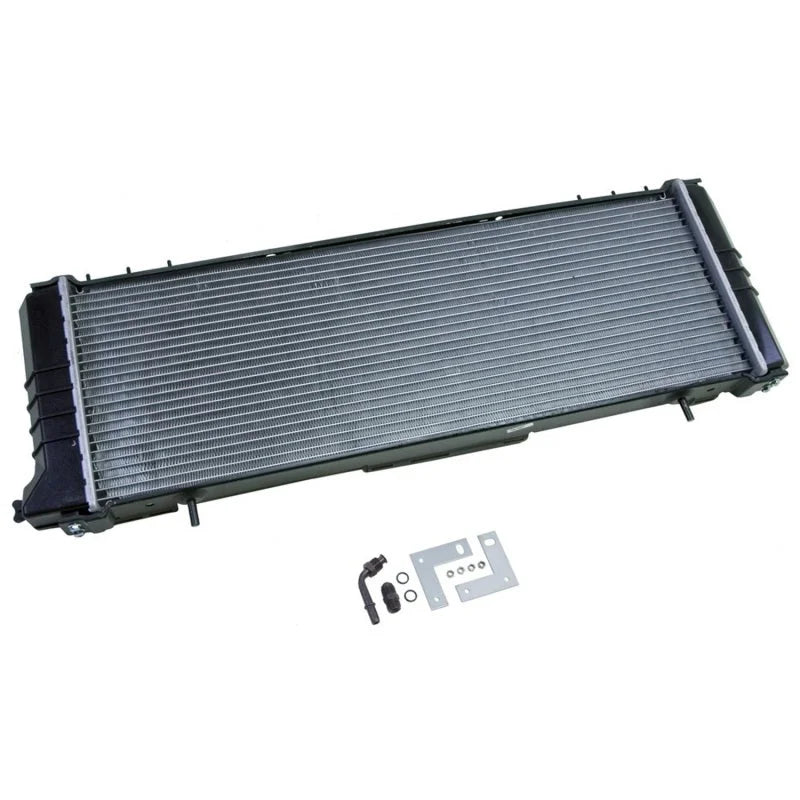 Omix Radiator- 91-01 Jeep Cherokee 2.5L/4.0L - Side View