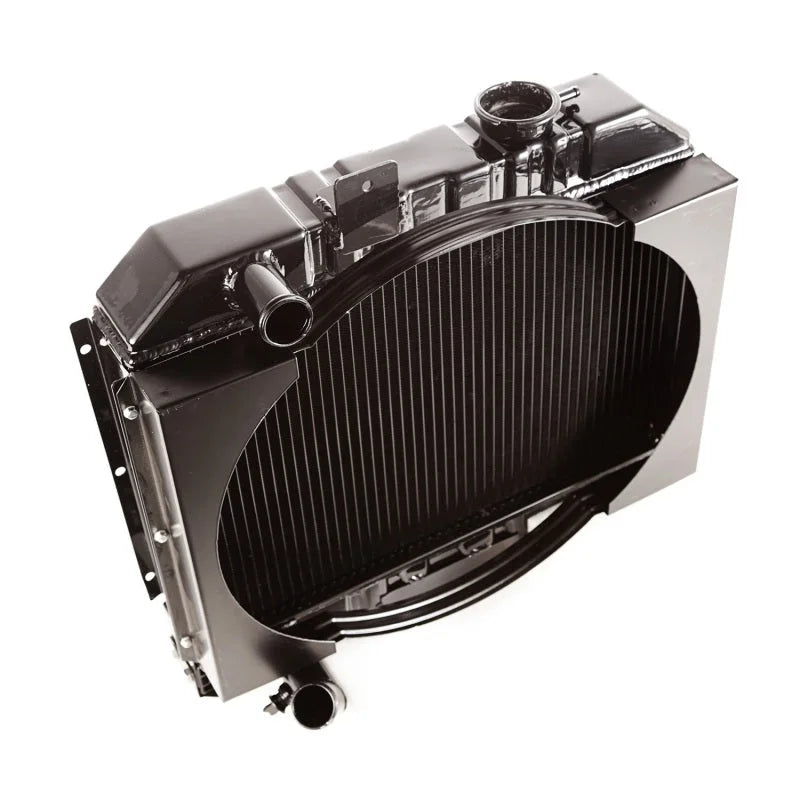 Omix Radiator w/ Fan Shroud 2 Row- 41-52 Willys Models - Main Product View