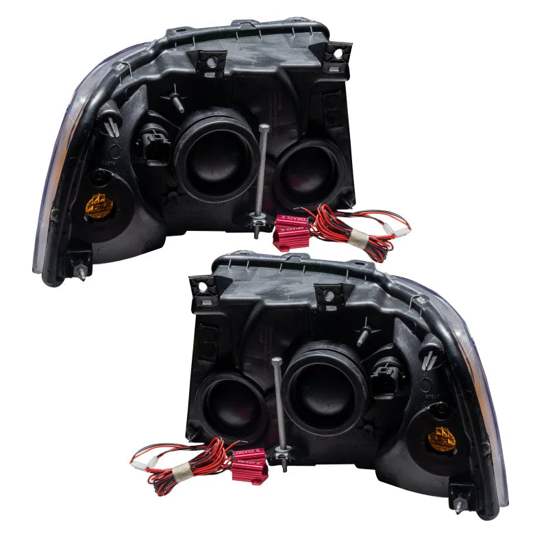 Oracle 03-06 Ford Expedition SMD HL - Black - ColorSHIFT w/ Simple Controller - Back View
