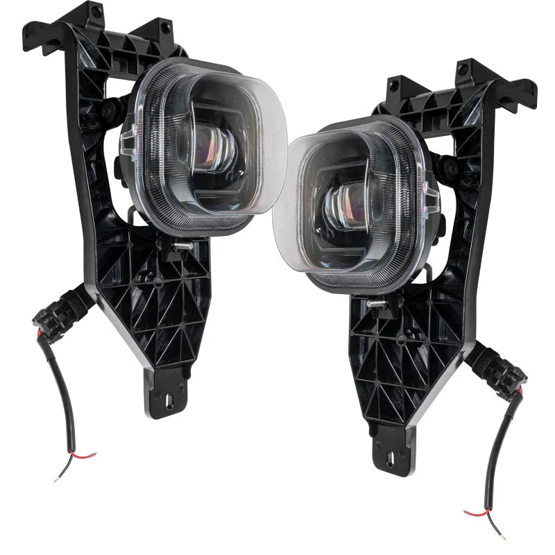 Oracle 05-07 Ford Superduty High Powered LED Fog (Pair) - 6000K - Installation View