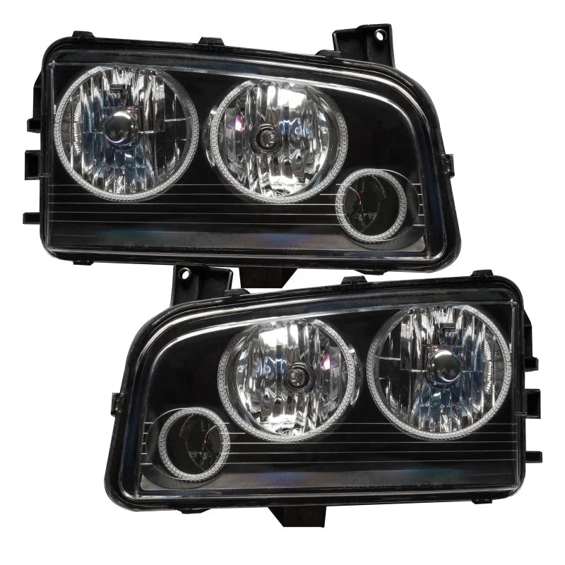 Oracle 05-10 Dodge Charger SMD HL (Non-HID) - Triple Halo - ColorSHIFT w/o Controller - Additional View 5