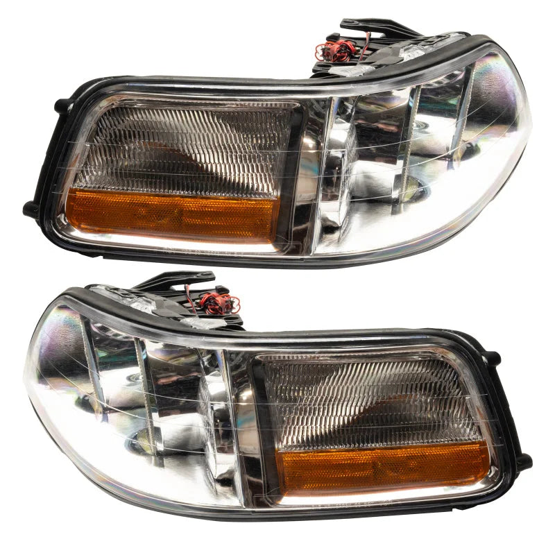 Oracle 05-11 Lincoln Town Car SMD HL (Non-HID) - ColorSHIFT w/ Simple Controller - Installation View