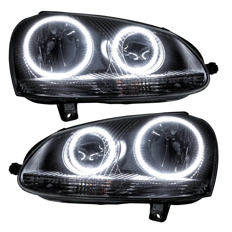 Oracle 06-10 Volkswagen Jetta SMD HL - Chrome - White - Main Product View