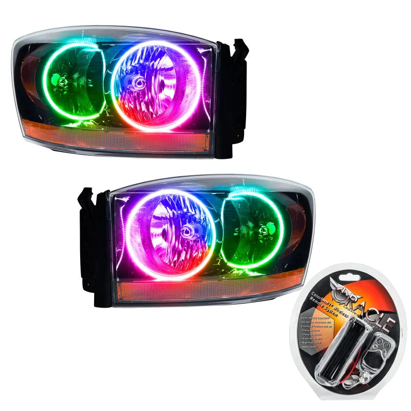 Oracle 06 Dodge Ram SMD HL - Black - ColorSHIFT - Main Product View