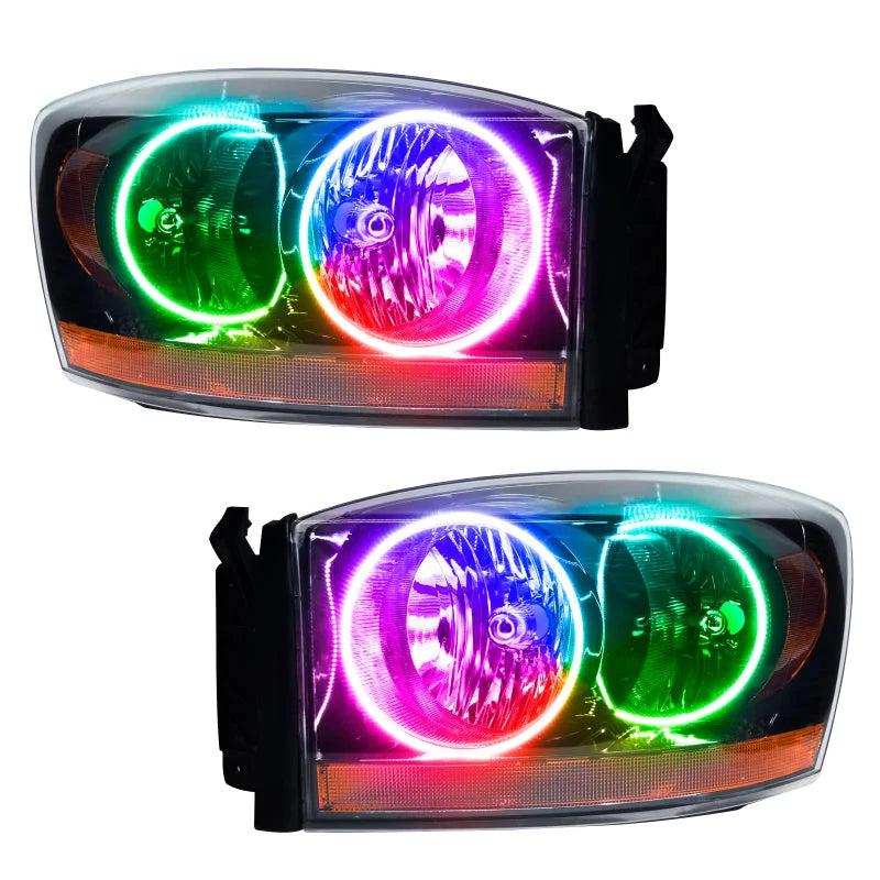 Oracle 06 Dodge Ram SMD HL - Black - ColorSHIFT - Back View
