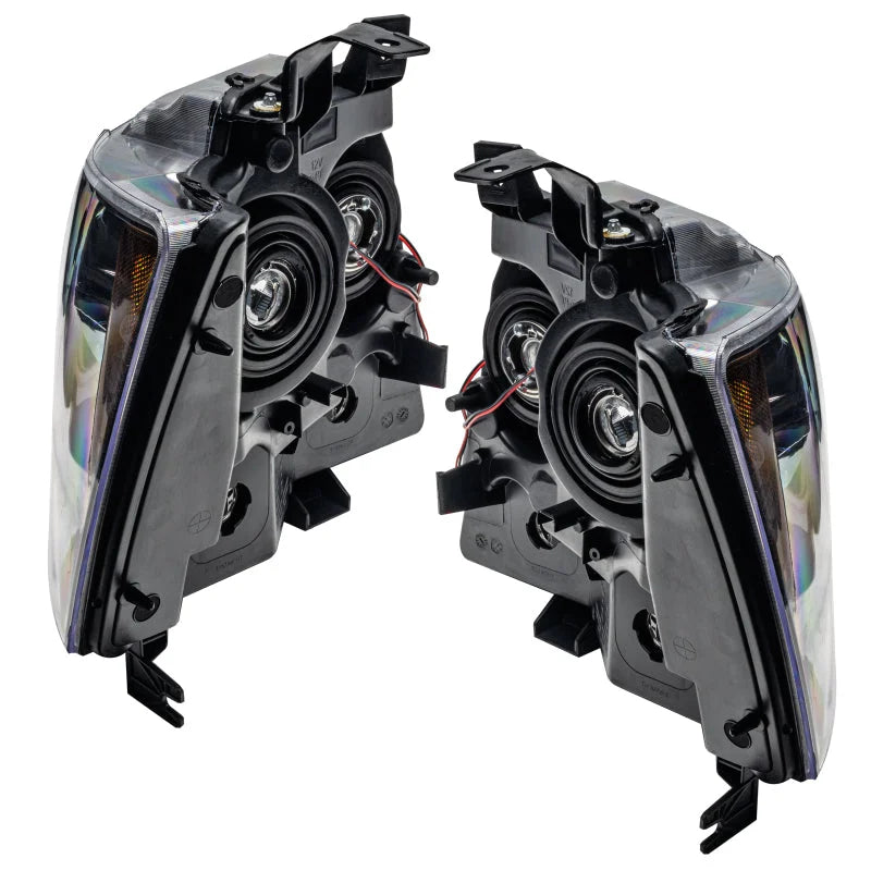 Oracle 07-13 Chevrolet Avalanche Pre-Assembled SMD Headlights - White - Installation View