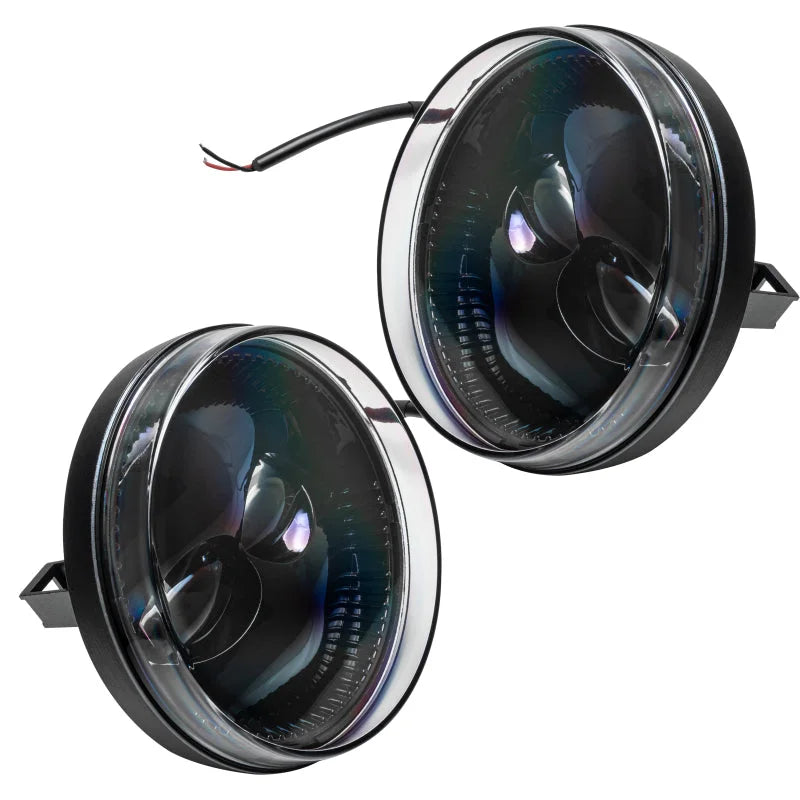 Oracle 07-14 GMC Sierra 1500/2500/3500 High Powered LED Fog (Pair) - 6000K - Side View