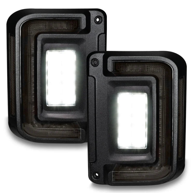Oracle 07-17 Jeep Wrangler JK Flush Mount LED Tail Lights - Tinted - Additional View 7