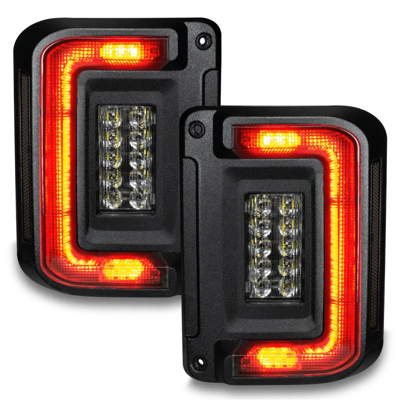 Oracle 07-17 Jeep Wrangler JK Flush Mount LED Tail Lights - Tinted - Additional View 8