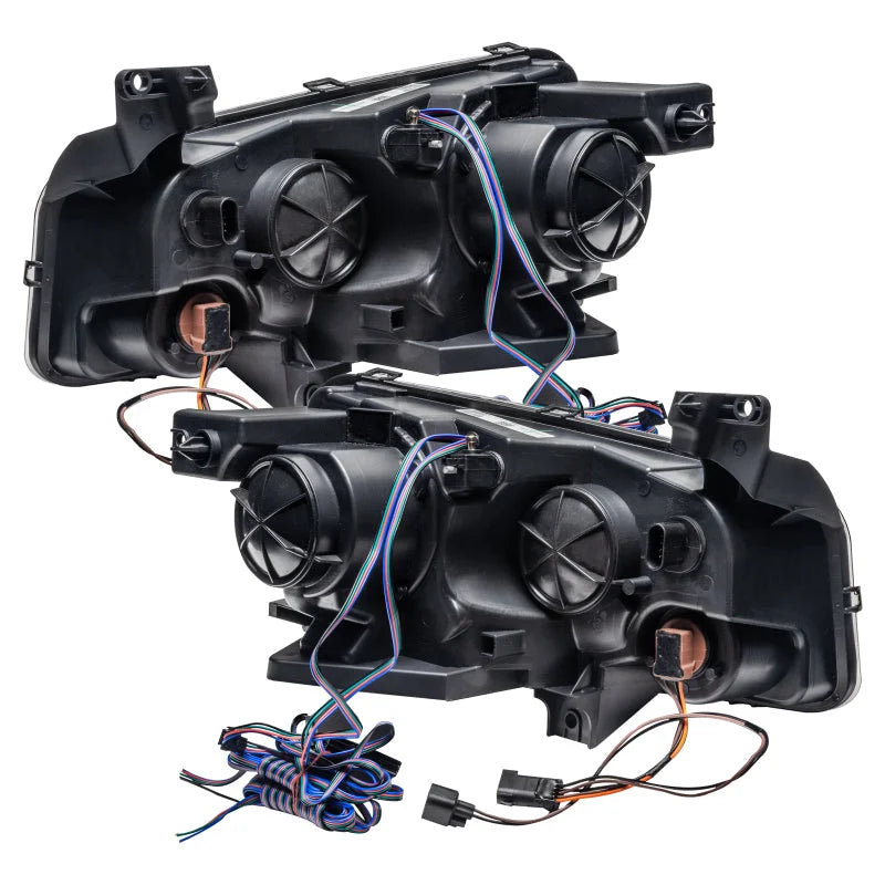Oracle 08-10 Dodge Charger SMD HL (HID) - ColorSHIFT w/o Controller - Back View