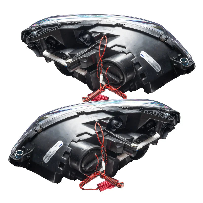 Oracle 08-11 Mercedes Benz C-Class Pre-Assembled Headlights Chrome Housing w/o Controller - Side View
