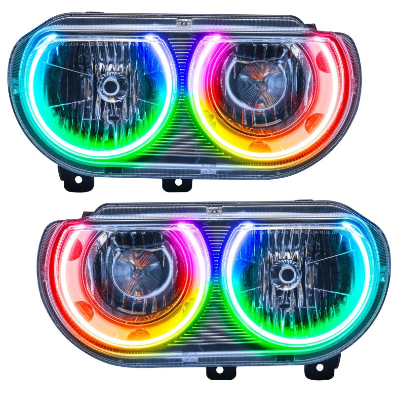 Oracle 08-14 Dodge Challenger SMD HL (Non-HID) - ColorSHIFT w/o Controller - Main Product View