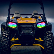 Load image into Gallery viewer, Oracle 08-19 Polaris RZR 570/800/900 Dynamic RGB+W Headlight Halo Kit - - Dynamic - Additional View 5