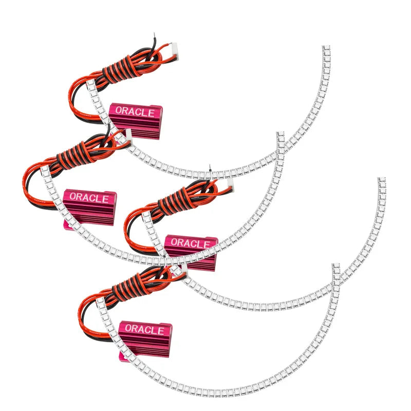 Oracle 10-13 Chevrolet Camaro LED Afterburner Tail Light Halo Kit - Red - Side View