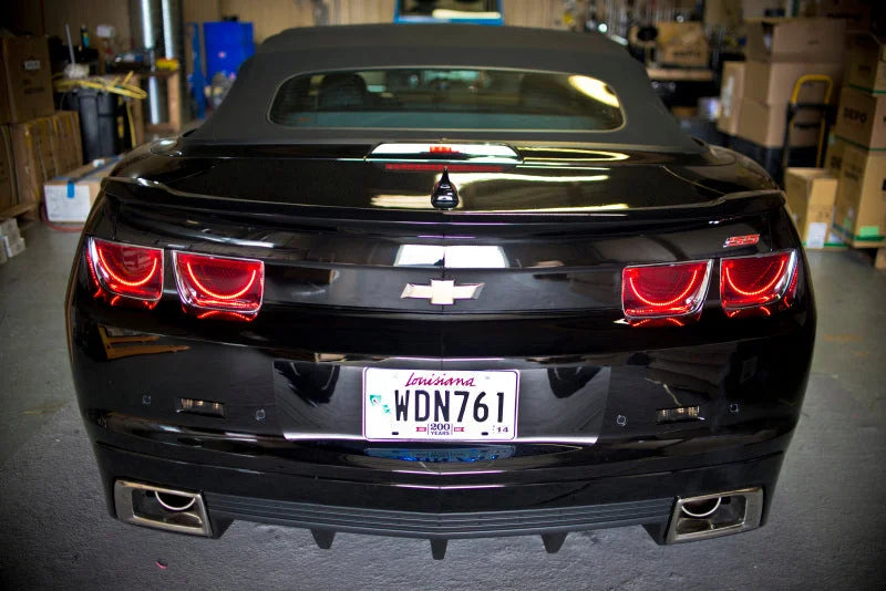 Oracle 10-13 Chevrolet Camaro LED Afterburner Tail Light Halo Kit - Red - Back View