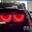 Load image into Gallery viewer, Oracle 10-13 Chevrolet Camaro LED Afterburner Tail Light Halo Kit - Red - Installation View