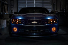 Load image into Gallery viewer, Oracle 10-13 Chevrolet Camaro LED Fog Halo Kit - Amber - Side View