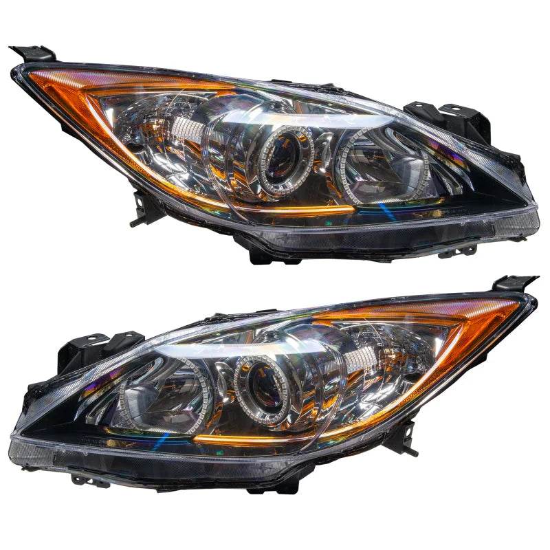 Oracle 10-13 Mazda 3 SMD HL - Halogen - ColorSHIFT w/o Controller - Installation View