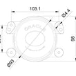 Load image into Gallery viewer, Oracle 100mm 15W Driving Beam LED Emitter - 6000K - Side View