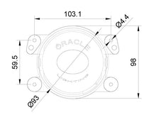 Load image into Gallery viewer, Oracle 100mm 15W Driving Beam LED Emitter - 6000K - Side View