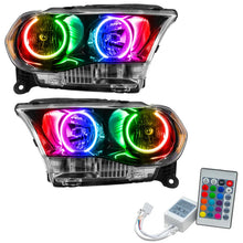 Load image into Gallery viewer, Oracle 11-13 Dodge Durango SMD HL Halogen - Black - ColorSHIFT w/ Simple Controller - Main Product View