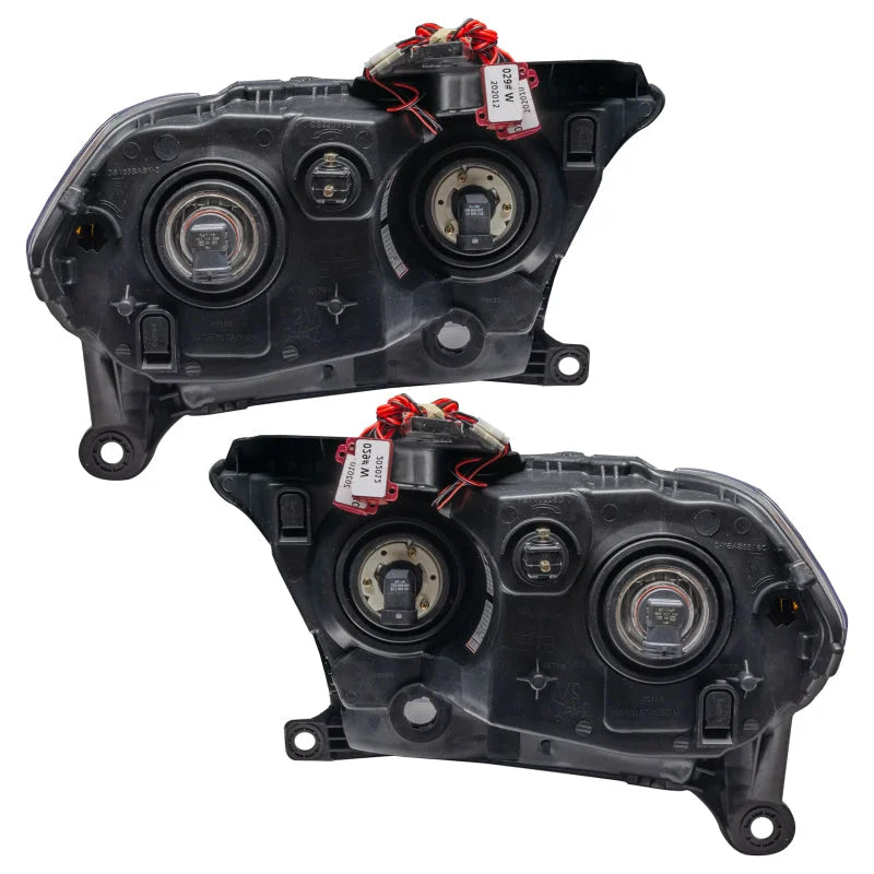 Oracle 11-13 Dodge Durango SMD HL Halogen - Black - ColorSHIFT w/ Simple Controller - Back View