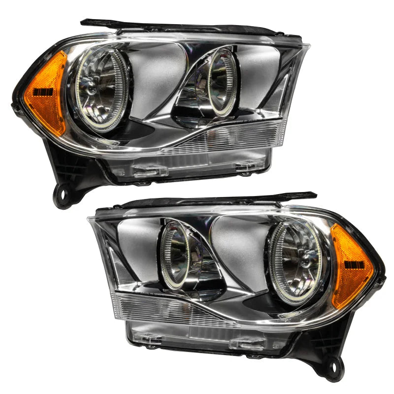 Oracle 11-13 Dodge Durango SMD HL Halogen - Chrome - ColorSHIFT w/ Simple Controller - Installation View