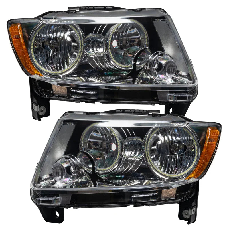Oracle 11-13 Jeep Grand Cherokee SMD HL (Non-HID)-Chrome - ColorSHIFT w/ BC1 Controller - Additional View 5