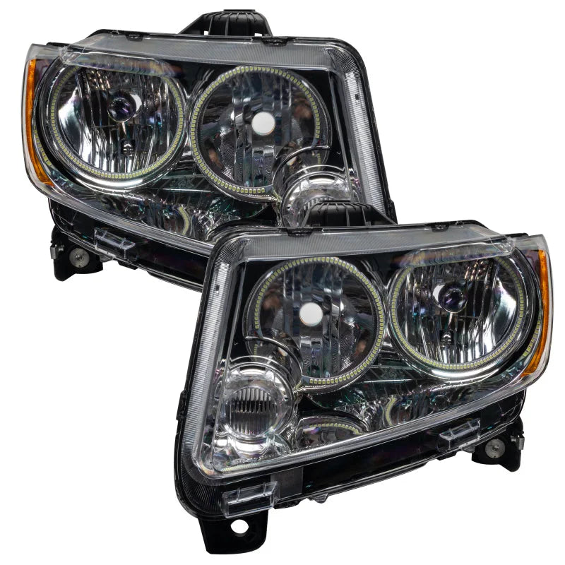 Oracle 11-13 Jeep Grand Cherokee SMD HL (Non-HID)-Chrome - ColorSHIFT w/ BC1 Controller - Additional View 6