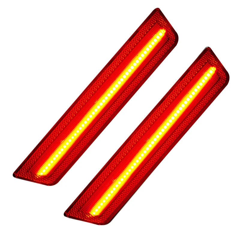 Oracle 11-14 Dodge Charger Concept Sidemarker Set (Rear Only) - Clear - No Paint - Side View