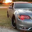 Load image into Gallery viewer, Oracle 11-19 Chrysler 300C DRL Upgrade w/ Halo Kit - ColorSHIFT w/ 2.0 Controller - Side View