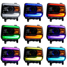Load image into Gallery viewer, Oracle 14-15 GMC Sierra Headlight DRL Upgrade Kit - ColorSHIFT - Side View