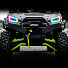 Load image into Gallery viewer, Oracle 14-19 Polaris Ranger 570/900/1000 Dynamic RGB+W Headlight Halo Kit - - Dynamic - Side View