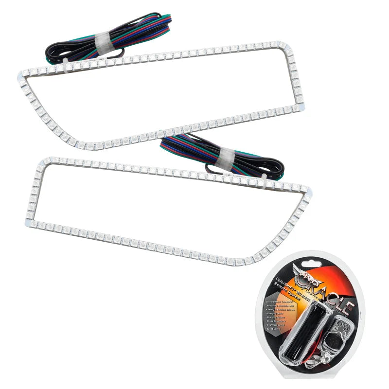 Oracle 14-21 POLARIS RZR 1000 XP Headlight Halo Kit - ColorSHIFT - Main Product View