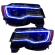 Load image into Gallery viewer, Oracle 1421 Jeep Grand Cherokee Dynamic Headlight DRL Upgrade Kit  ColorSHIFT Dynamic - Side View