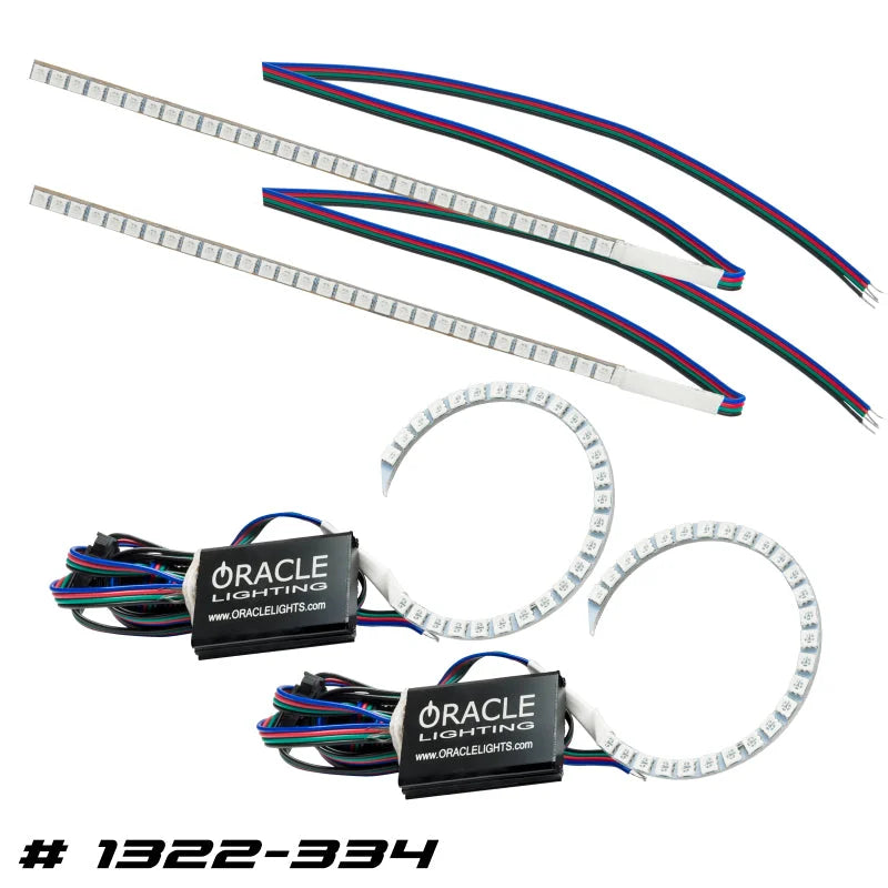 Oracle 15-17 Ford Focus RS/ST DRL Upgrade w/ Halo Kit - ColorSHIFT w/o Controller - Main Product View