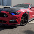 Load image into Gallery viewer, Oracle 15-17 Ford Mustang V6/GT/Shelby Dynamic DRL  w/ Halo Kit - ColorSHIFT - Dynamic - Additional View 8