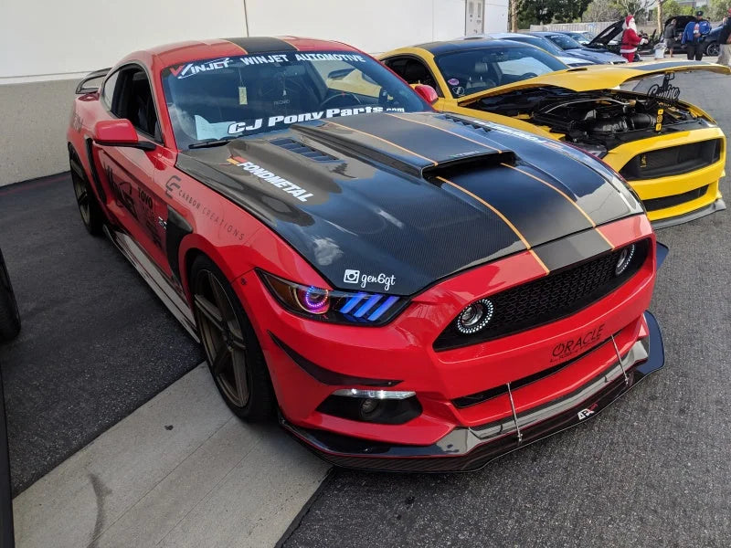 Oracle 15-17 Ford Mustang V6/GT/Shelby Dynamic DRL  w/ Halo Kit - ColorSHIFT - Dynamic - Additional View 10