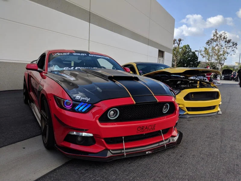Oracle 15-17 Ford Mustang V6/GT/Shelby Dynamic DRL  w/ Halo Kit - ColorSHIFT - Dynamic - Additional View 14