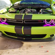 Load image into Gallery viewer, Oracle 15-21 Dodge Challenger Dynamic Surface Mount Headlight Halo Kit - - Dynamic - Side View